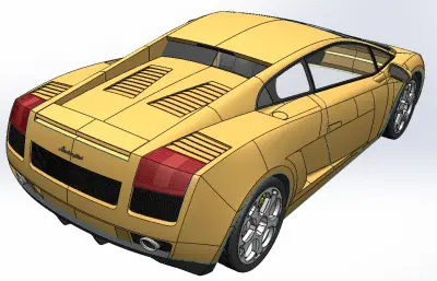 兰博基尼Gallardo汽车外壳模型