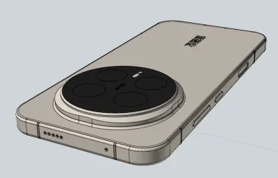 荣耀Honor Magic8 PRO手机造型stp模型