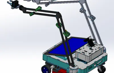 带机械臂的四轮小车B18