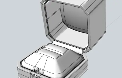 戒指首饰盒模型