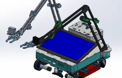 带机械臂的四轮小车B18