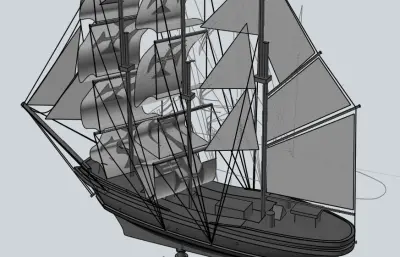 帆船摆件 装饰品