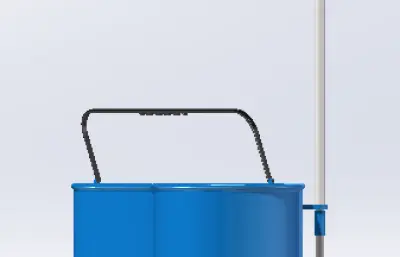 脚踏式洗拖把机模型