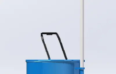 脚踏式洗拖把机模型