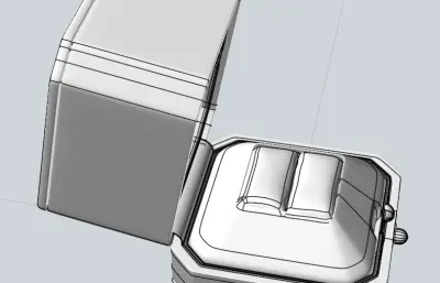 戒指首饰盒模型