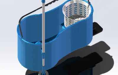 脚踏式洗拖把机模型