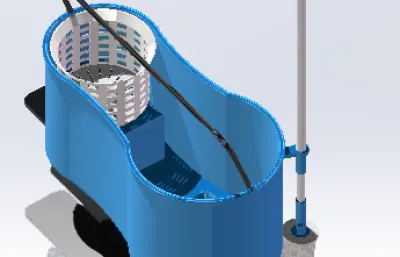 脚踏式洗拖把机模型