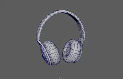 红色听歌耳机 音乐耳机 头戴式耳机