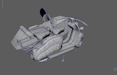 复古带斗摩托车 机车 三蹦子