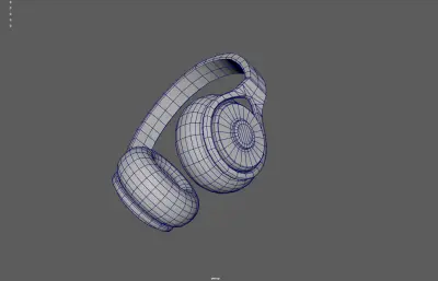 红色听歌耳机 音乐耳机 头戴式耳机