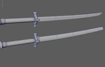 日本刀武器 武士刀 大马士革钢刀