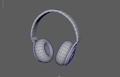 红色听歌耳机 音乐耳机 头戴式耳机