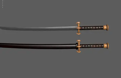 日本刀武器 武士刀 大马士革钢刀