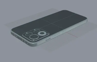 OPPO K15 Pro手机外观模型