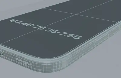 Honor 600 Lite/X80i手机外观模型