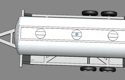 气体罐牵引拖车