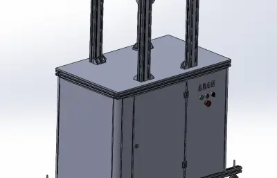 欧式头盖封口机外观solidworks模型