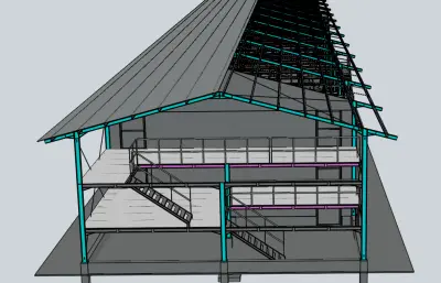 三层阶梯式鸡舍