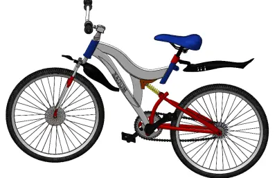 山地减震自行车