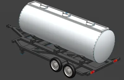 气体罐牵引拖车