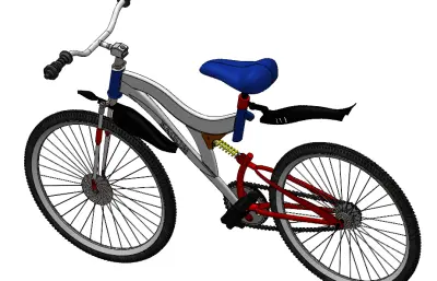 山地减震自行车