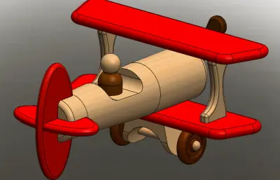 木制玩具飞机