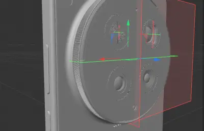 vivo x300 ultra 手机C4D,KEYSHOT模型