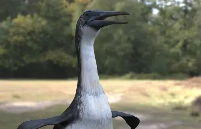 泰坦巨翼鸟 Copepteryx Titan 史前鸟类