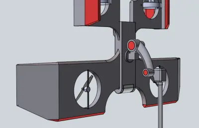 带夹具的双翼无人机