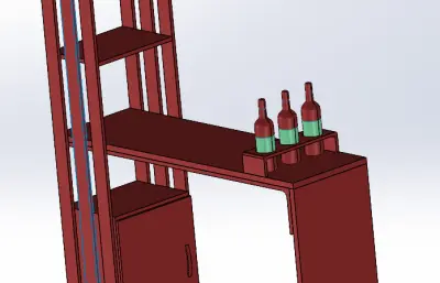 家具吧台stp模型