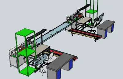 双工位布料生产监测线