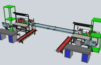 双工位布料生产监测线