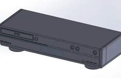 DVD播放机stp模型