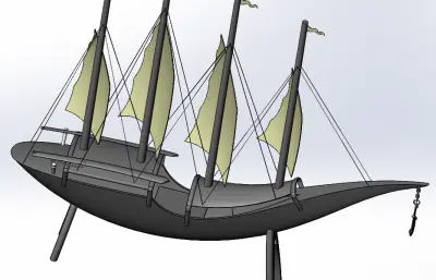 手动帆船 帆船展品