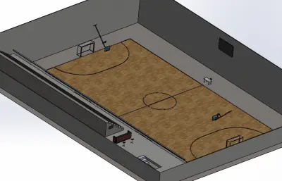 体育馆 室内篮球场/无零件