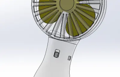 手持风扇装配图