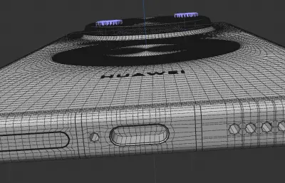 华为HUAWEI Mate 80 Pro Max 风驰版手机C4D,KEYSHOT模型