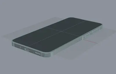 三星Samsung A27 5G手机外观rhino模型