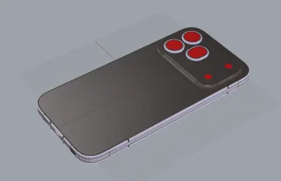 荣耀 600 Pro手机外观rhino模型