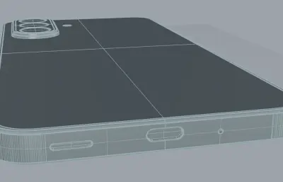 三星Samsung A27 5G手机外观rhino模型