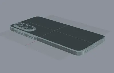 三星Samsung A27 5G手机外观rhino模型