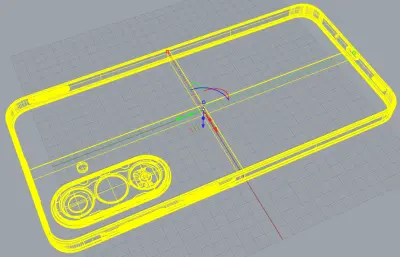 三星Samsung A27 5G手机外观rhino模型