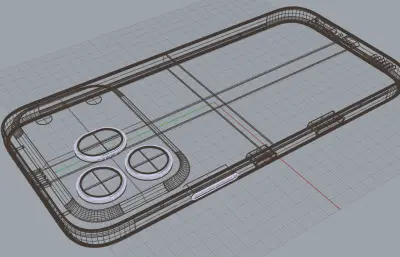 荣耀 600 Pro手机外观rhino模型