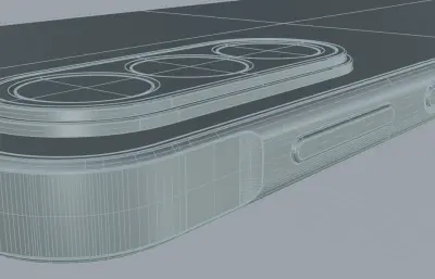 三星Samsung A27 5G手机外观rhino模型