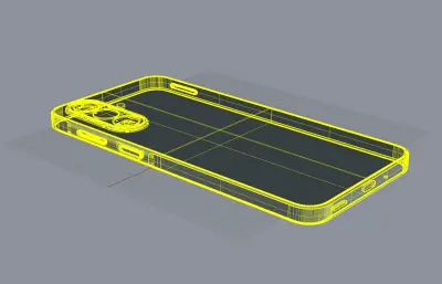 三星Samsung A27 5G手机外观rhino模型