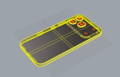 荣耀 600 Pro手机外观rhino模型