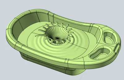 儿童洗澡盆模型