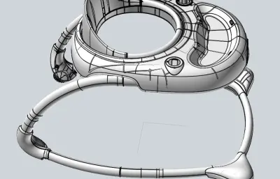 儿童学步车,童车stp模型