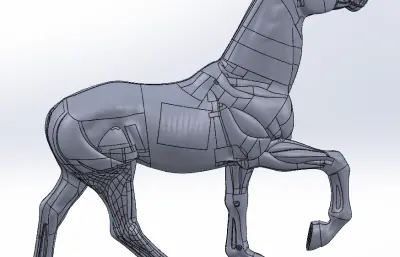 曲面造型玩具骏马