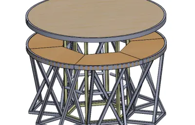 艺术拼接圆桌